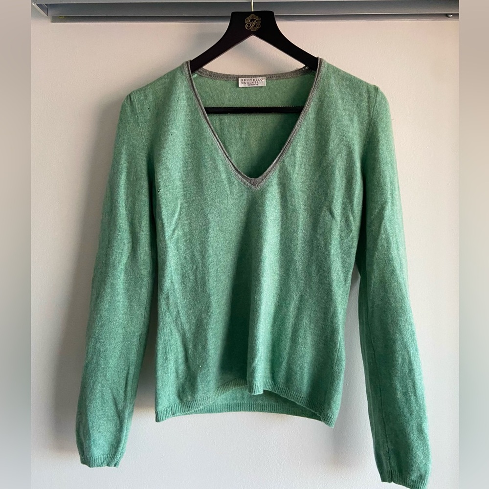 Brunello Cucinelli Cashmere V-Neck XS